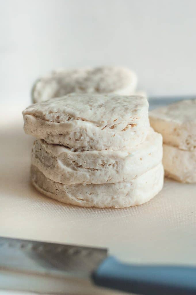 Cinnamon Sugar Donut Holes 13 stack of raw canned biscuits