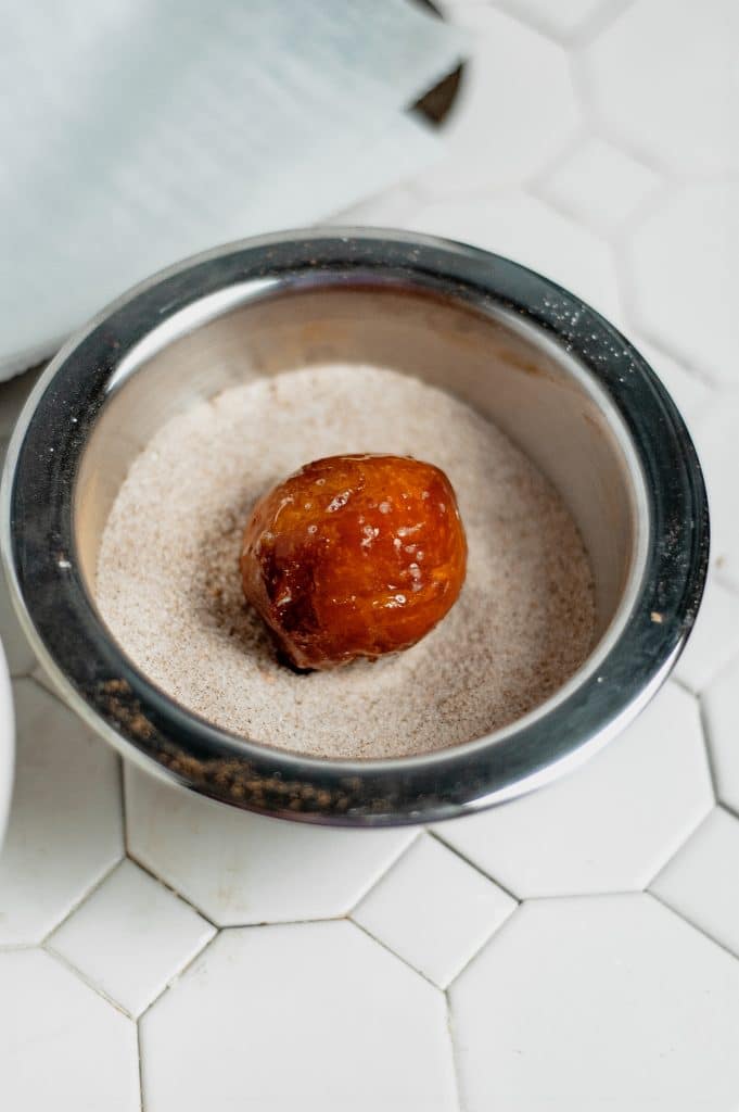 Cinnamon Sugar Donut Holes 29 plain donut hole in cinnamon sugar mixture