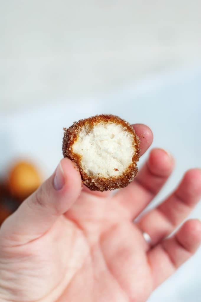 Cinnamon Sugar Donut Holes 31 inside of cinnamon sugar donut hole