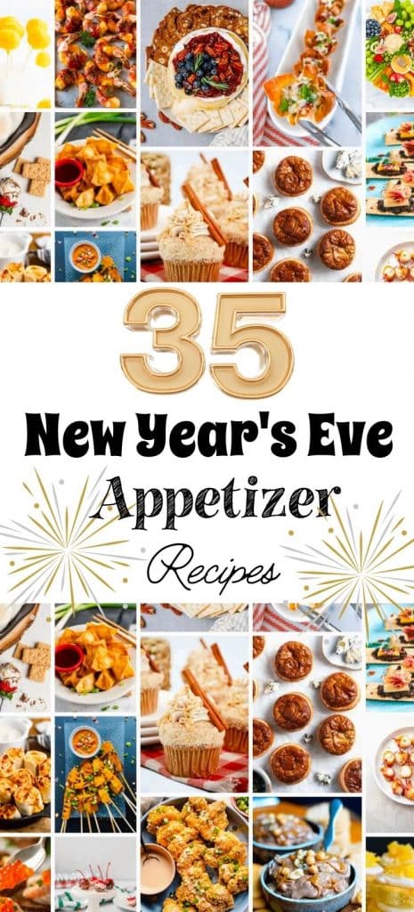 New Years Eve Appetizers Pin