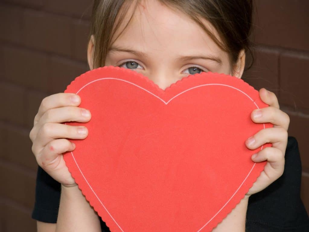 Father-Daughter Valentine's Day Quotes 2 Daddy's girl holding a red heart