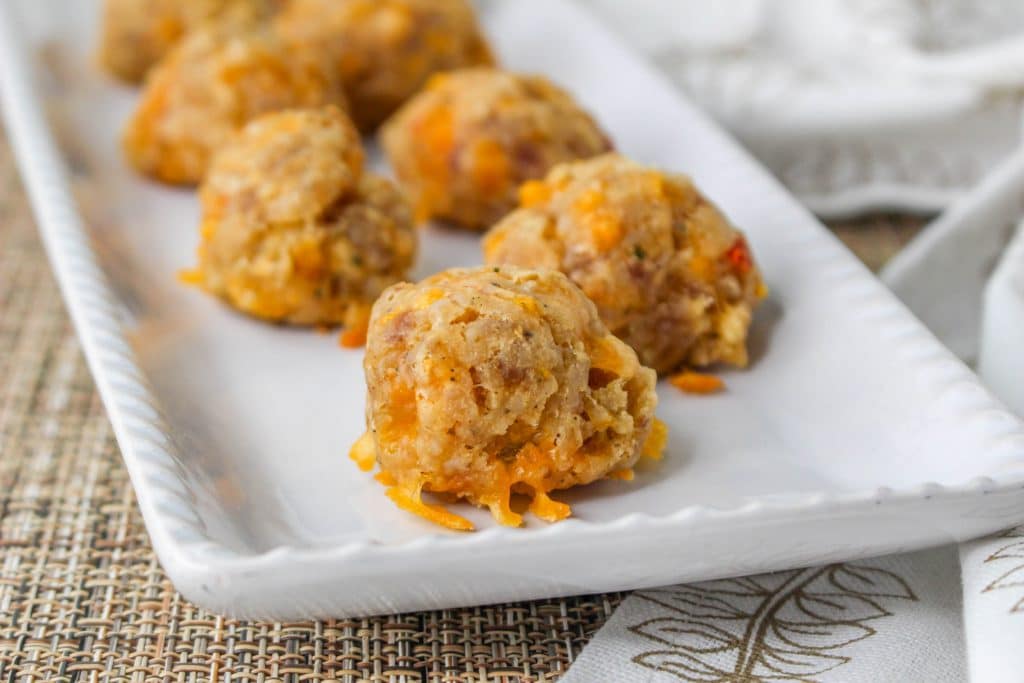 3 Ingredient Sausage Cheese Balls with Pimento Cheese 4 Sausage Balls with Pimento Cheese Sample 3 4