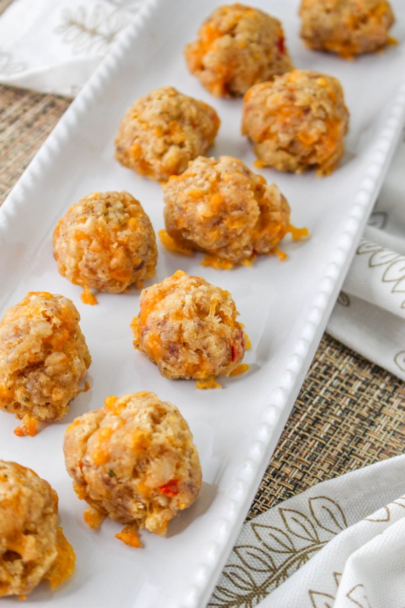 3 Ingredient Pimento Cheese Sausage Balls
