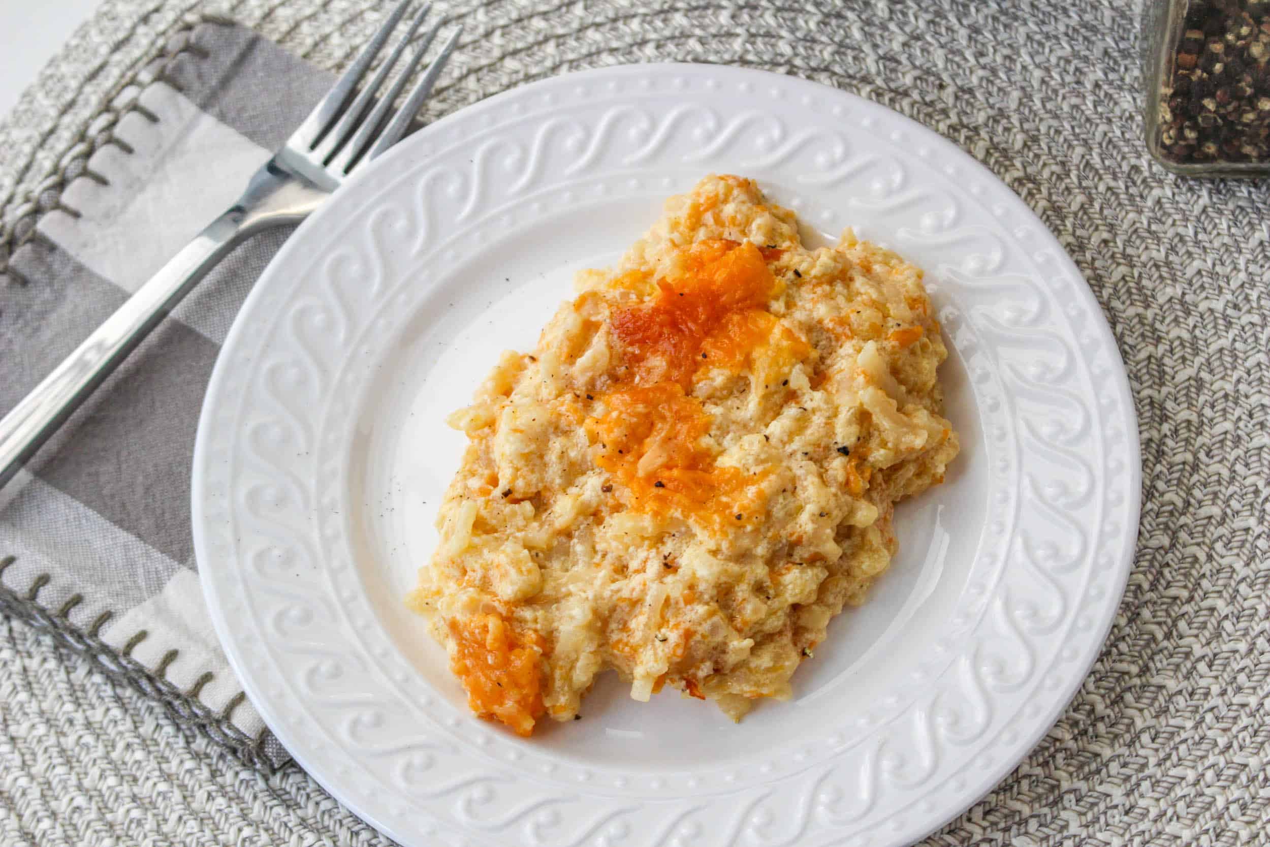 Slow Cooker Cheesy Hash Brown Casserole