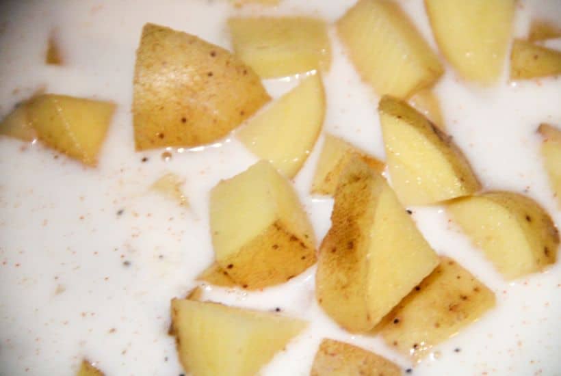 Sausage Potato Soup in Crockpot 8 Diced potatoes in a milk mixture