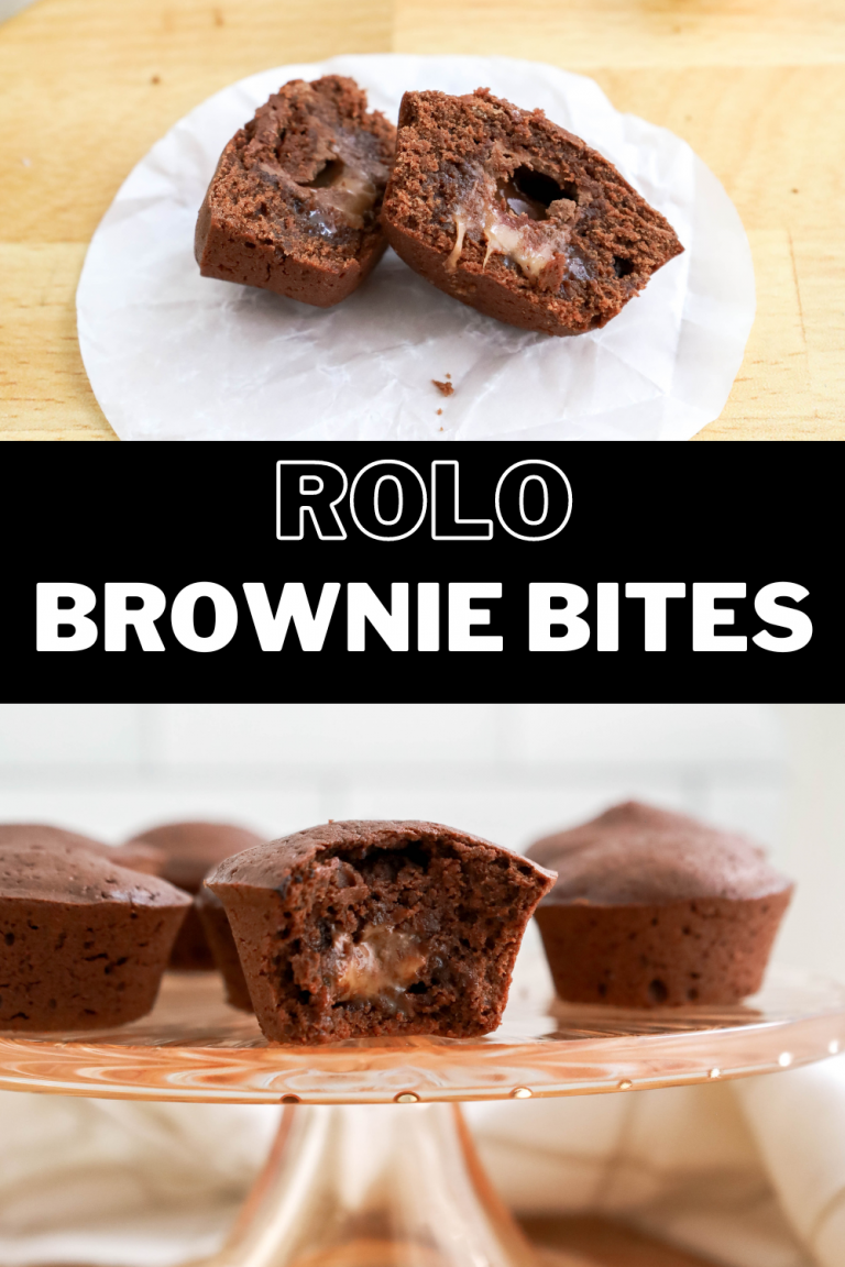 Easy Rolo Brownie Bites