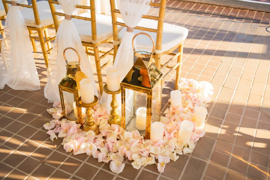 Everything You Need to Know About a Disney World Vow Renewal 49 Floral Decor at Train Station for Magic Kingdom Wedding