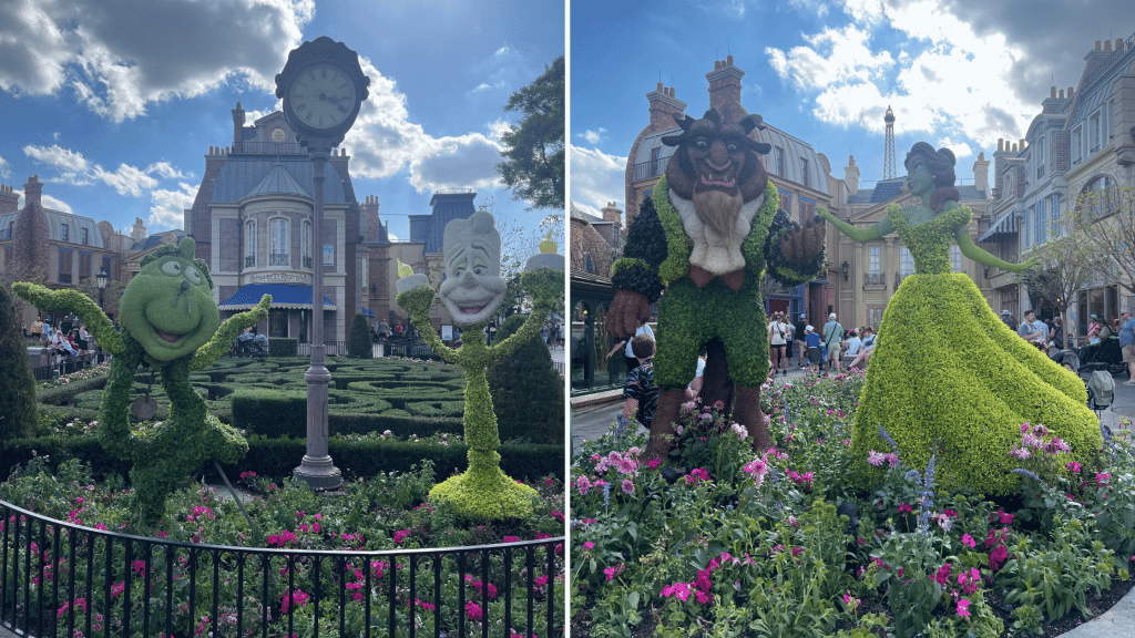 5 Things to See At the 2025 Epcot Flower & Garden Festival 5 Beauty and the Beast Topiaries at Epcot Flower and Garden Festival