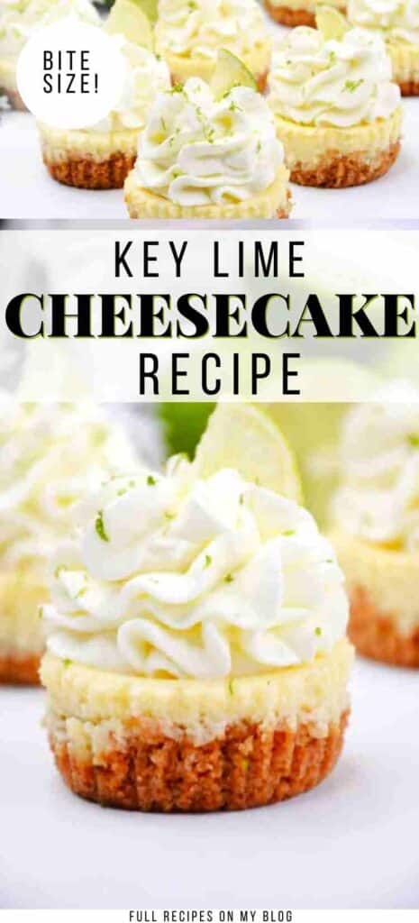 Key Lime Cheesecake Bites Pin