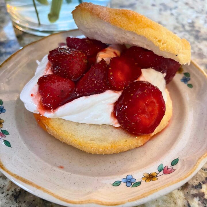 Strawberry Shortcake Biscuits with Refrigerated Biscuits