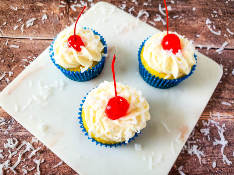 Pina Colada Cupcakes (Easy Coconut Cupcakes)