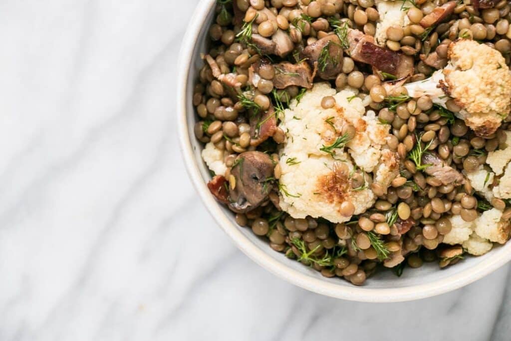 Side Dishes That Go With Venison (25+ Delicious Choices) 8 Lentil And Cauliflower Dill Salad