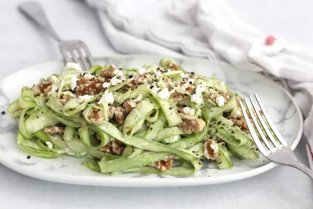 Side Dishes That Go With Venison (25+ Delicious Choices) 15 Shaved Asparagus Salad Asparagus Goat Cheese And Walnuts