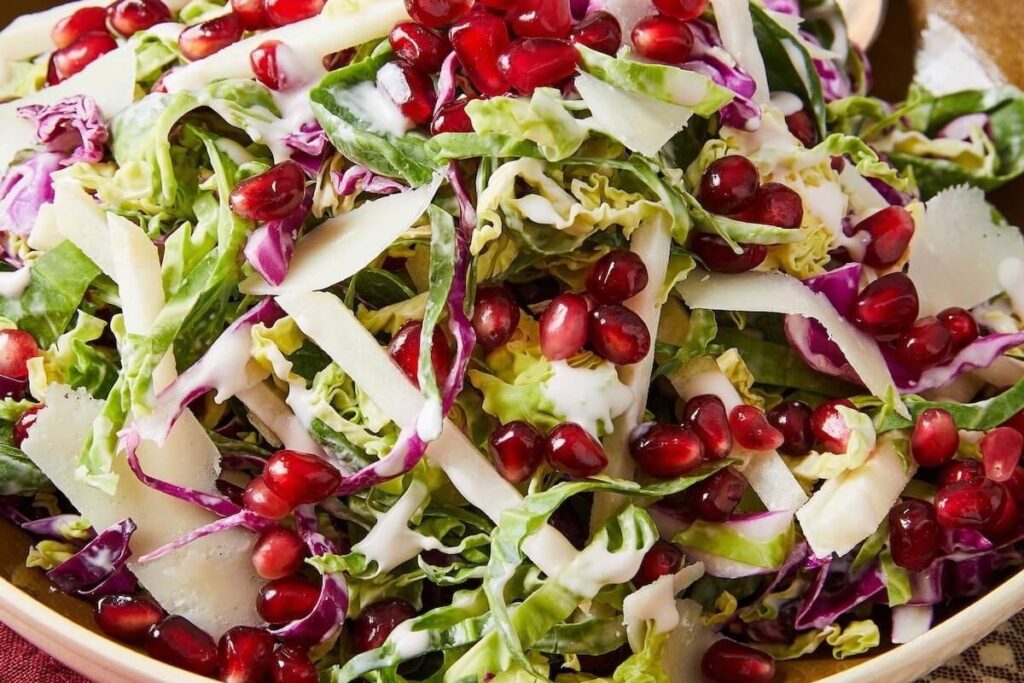 Side Dishes That Go With Venison (25+ Delicious Choices) 16 Shaved Brussels Sprouts Salad With Apple And Pomegranate