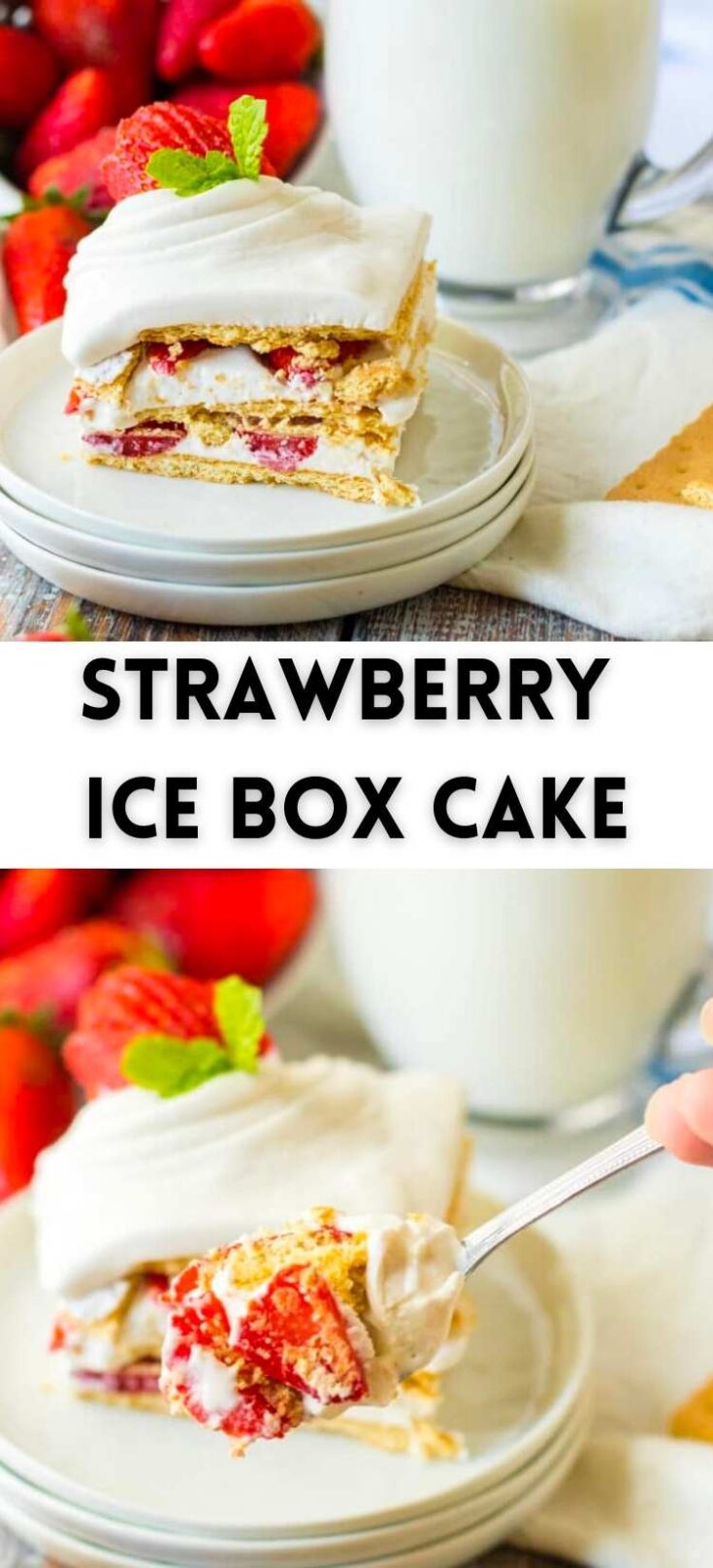 Strawberry Icebox Cake Pin