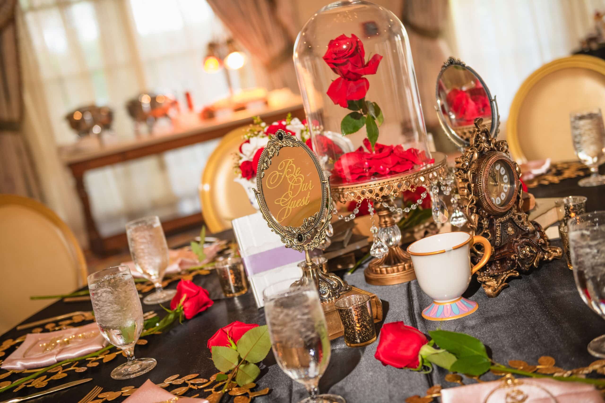 Elegant Beauty and the Beast Themed Party