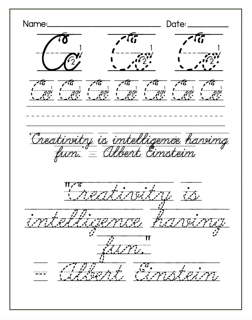 Free Alphabet Cursive Letter Printables