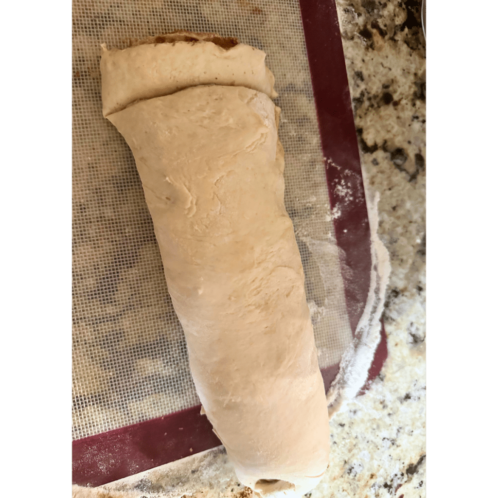 Mini Sourdough Cinnamon Rolls 8 Mini Sourdough Cinnamon Roll Dough Rolled Up