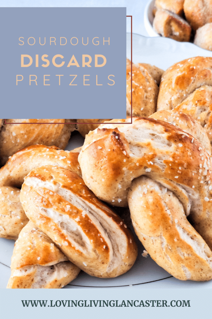 sourdough discard pretzels pin